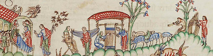 Eadwine Psalter, weaving