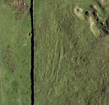 Aerial view of Oil Mill tenters