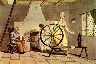 Spinning wool