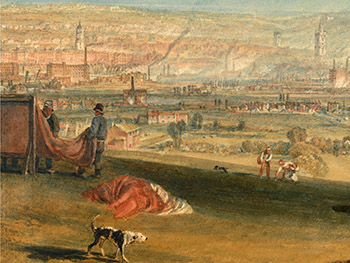 JMW Turner's panorama of Leeds showing tenters